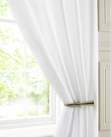 Compton White Cotton Blend Universal Top Voile Panel