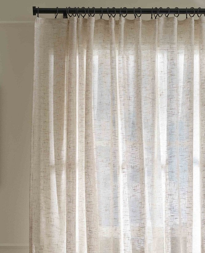 Pavilion Flanders Natural Linen Blend Universal Top Voile Panel