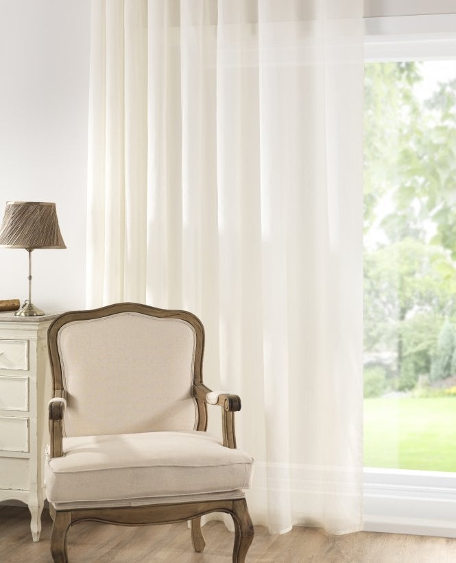 Pavilion Mist Slub Voile Curtain M2M