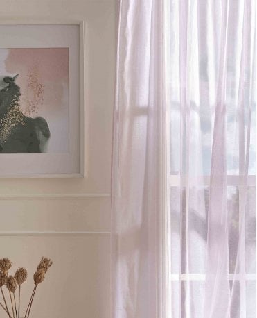 Skyros Soft Pencil Pleat Voile Panel