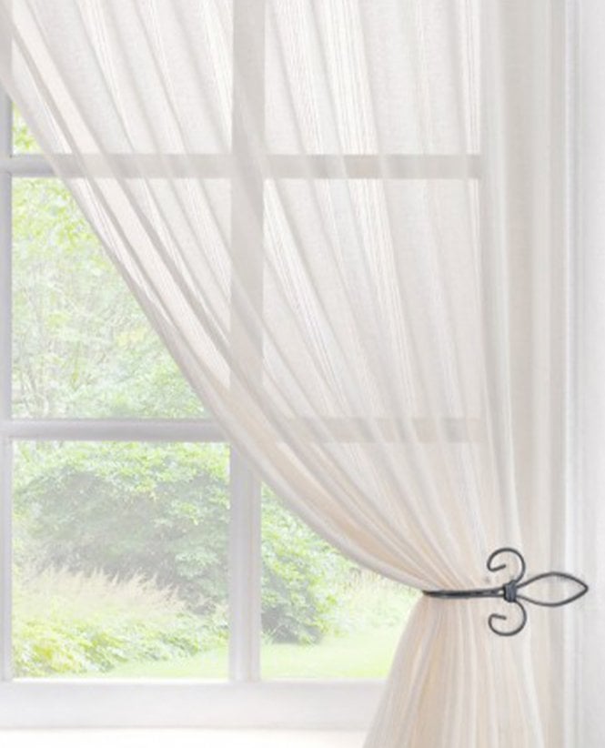 Pavilion Toronto Cream Universal Top Voile Panel - 295 x 135cm