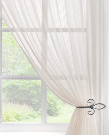 Toronto Cream Universal Top Voile Panel - 295 x 135cm