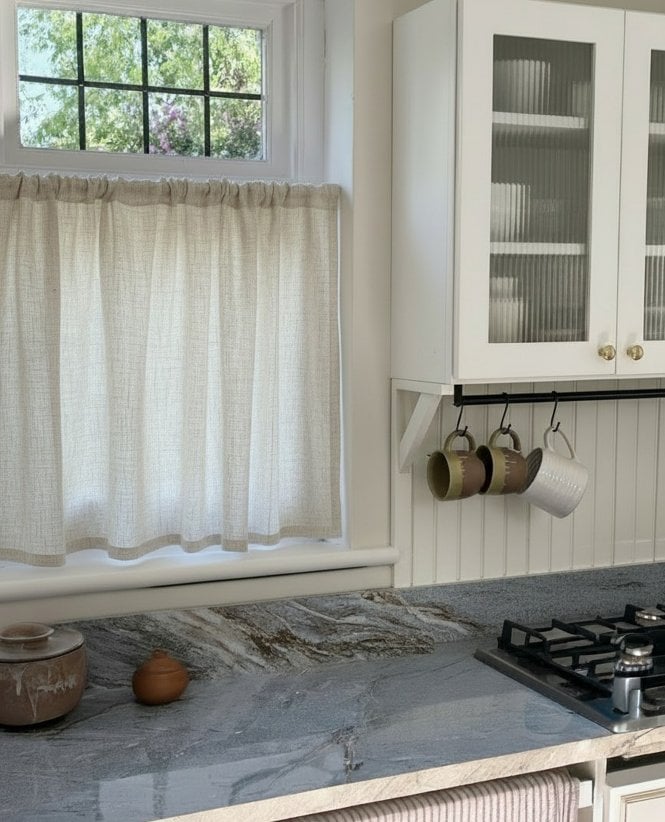 Pippin 100% Linen Slot Top Cafe M2M