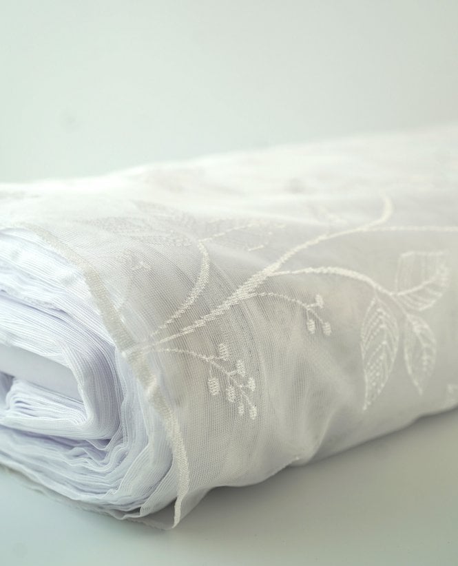 Poppy White Net Complete Roll