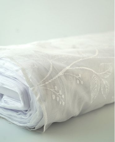 Poppy White Net Complete Roll
