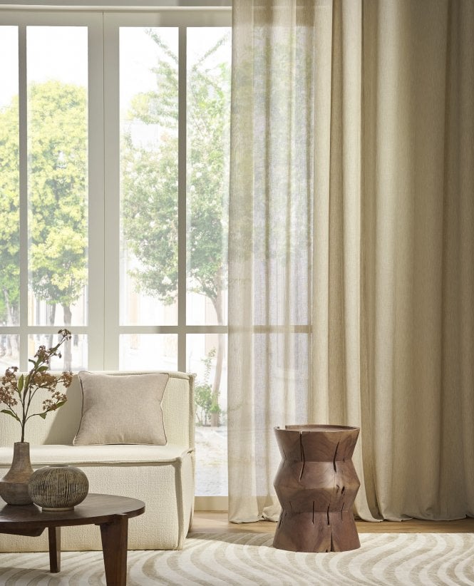 Prestigious Crawley Cotton Blend Sheer Voile Curtain M2M