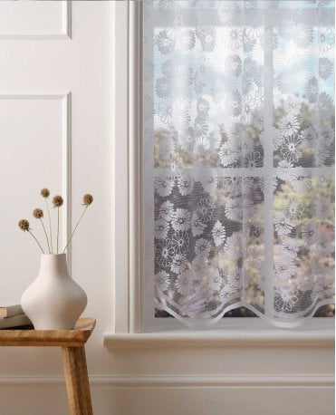  Daisy May White Net Curtain M2M