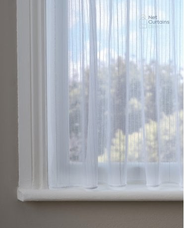 Blaise Express White Voile Curtain