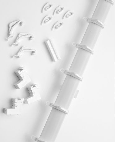 PVC Uncorded White Track