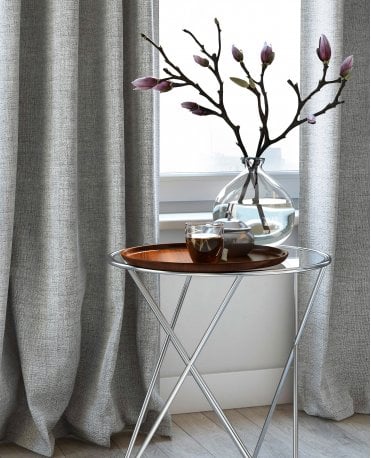 Quantum Raffia Look Fire Retardant Curtain M2M