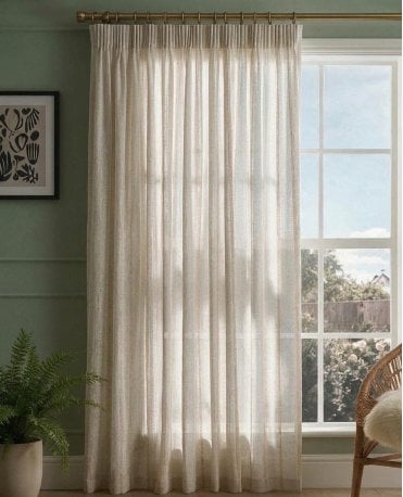 Reed Linen Blend Sheer Curtain M2M