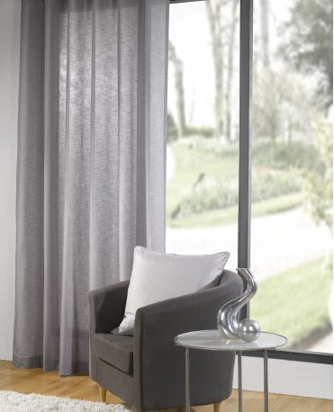 Revive Fire Retardant Linen Look Voile Curtain M2M