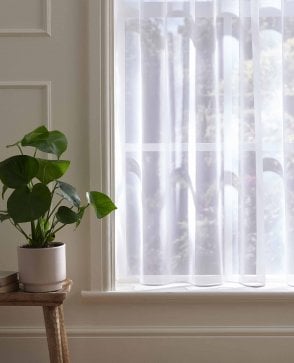 Sapphire Plain White Voile Curtain M2M