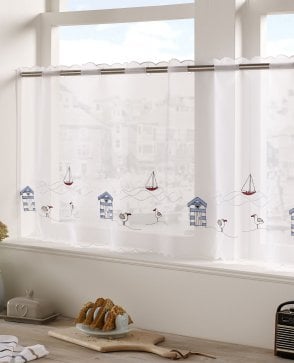 Seaside Voile Cafe Panel