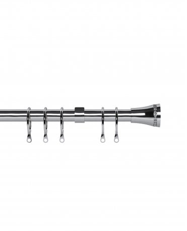 16-19mm Chrome Diamante Trumpet Pole