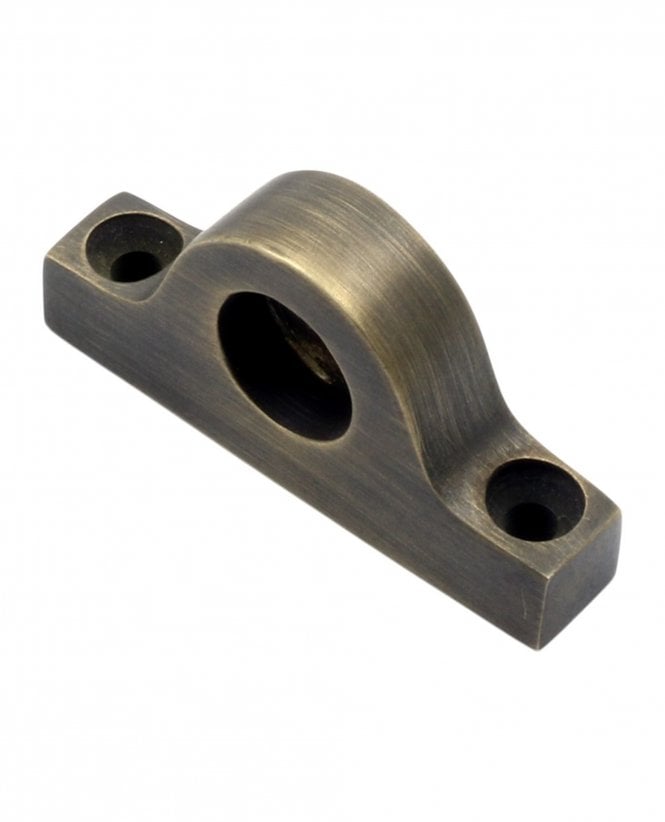 The Oscar 13mm Solid Antique Brass End Bracket