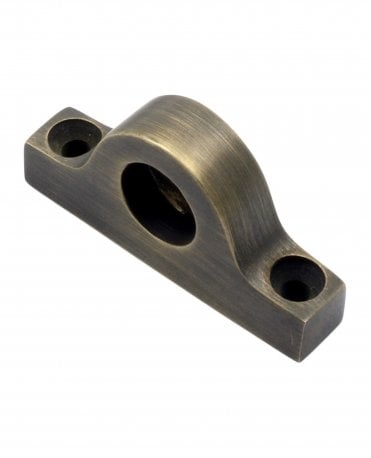 The Oscar 13mm Solid Antique Brass End Bracket