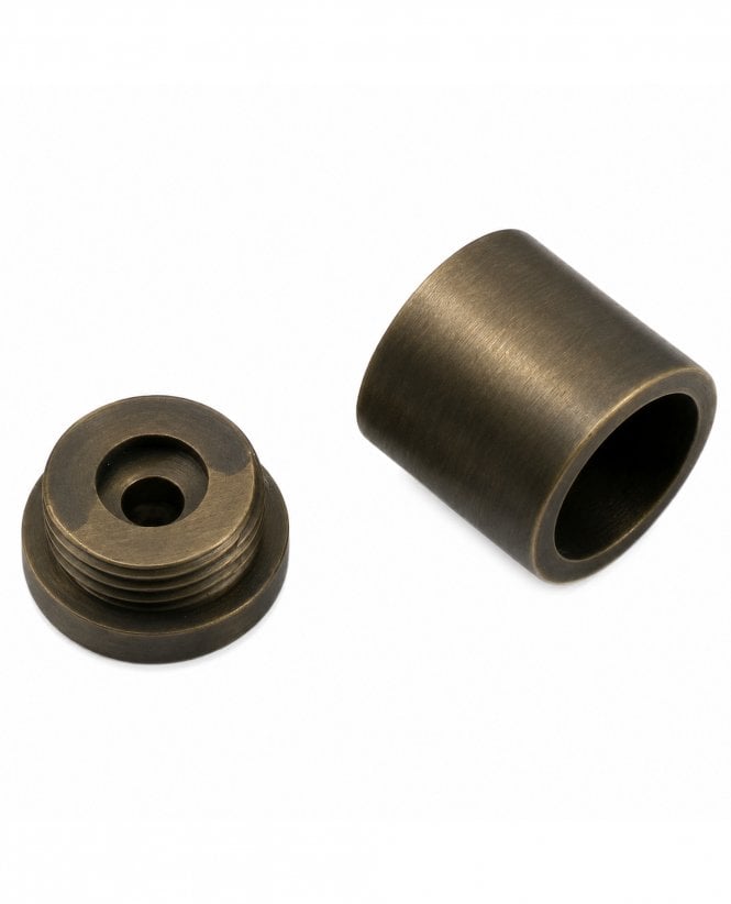 The Oscar 13mm Solid Antique Brass Recess End Bracket