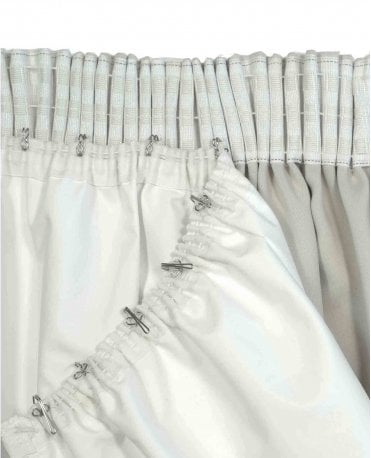 Thermal White Pencil Pleat Curtain Lining - Pair