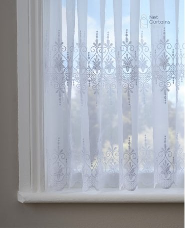 Tilly Express White Voile Curtain