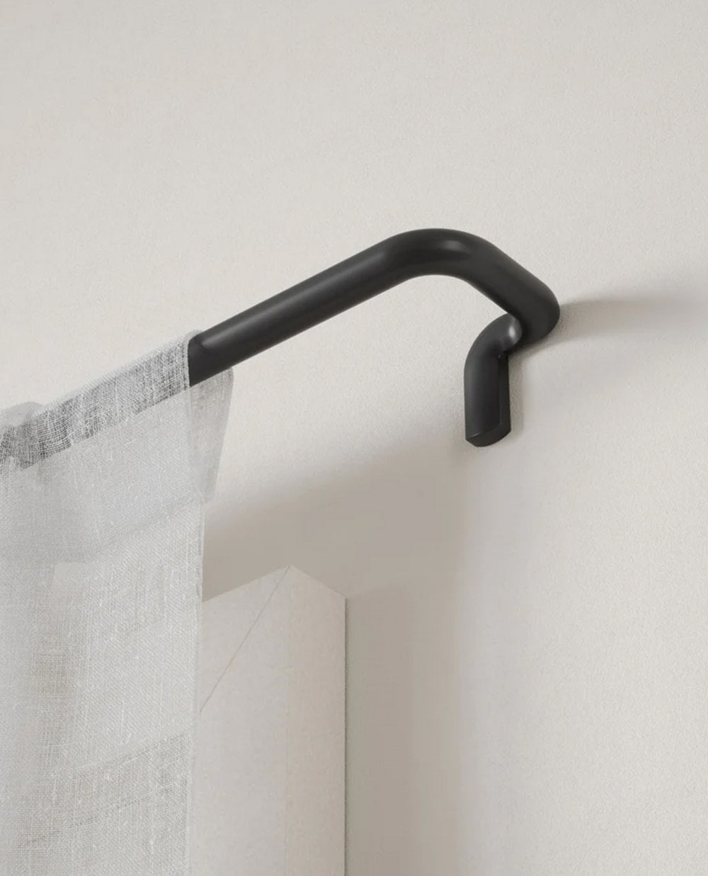Umbra Twilight Double Curtain Rod Set - Black Wrap-Around Design For Room Darkening