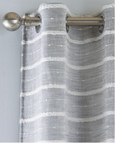 Antigua Stripe Eyelet Voile Panel