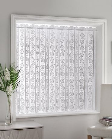 Milan White Lace Blind