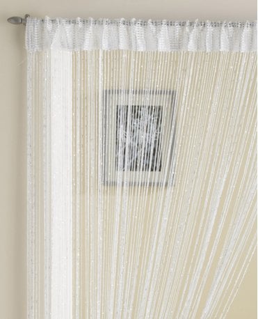 String Slot Top Curtain Panel