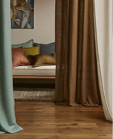 Toronto Fire Retardant Linen Look Voile Curtain M2M
