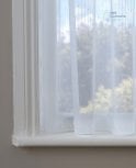 Whitby Slub Express White Voile Curtain