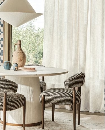 Zyla Porcelain Voile Curtain M2M